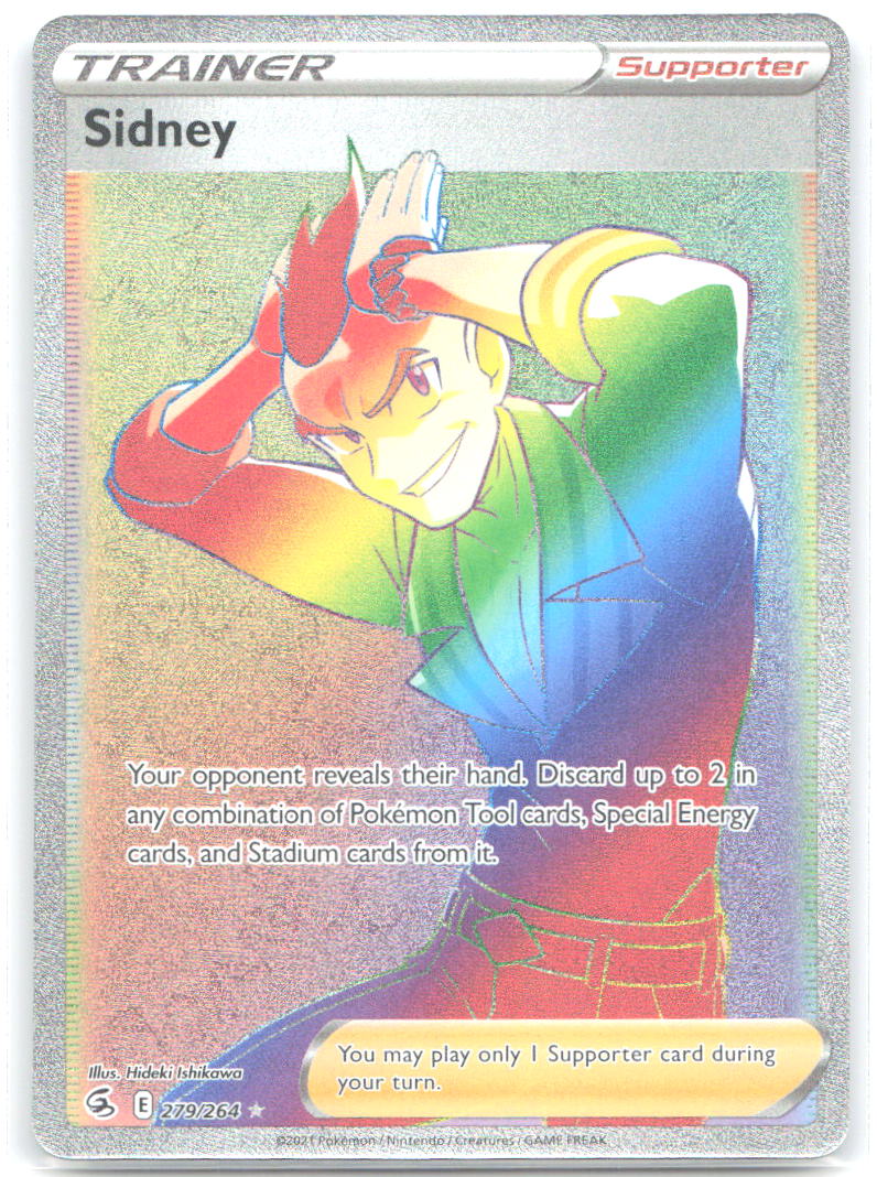 Sidney Secret Holo Secret Rare SWSH08 Fusion Strike 279/264 NM Hideki Ishikawa