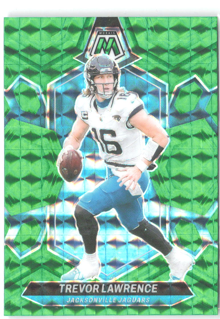 Trevor Lawrence Panini Mosaic - Mosaic Green 99 2024 Jacksonville Jaguars