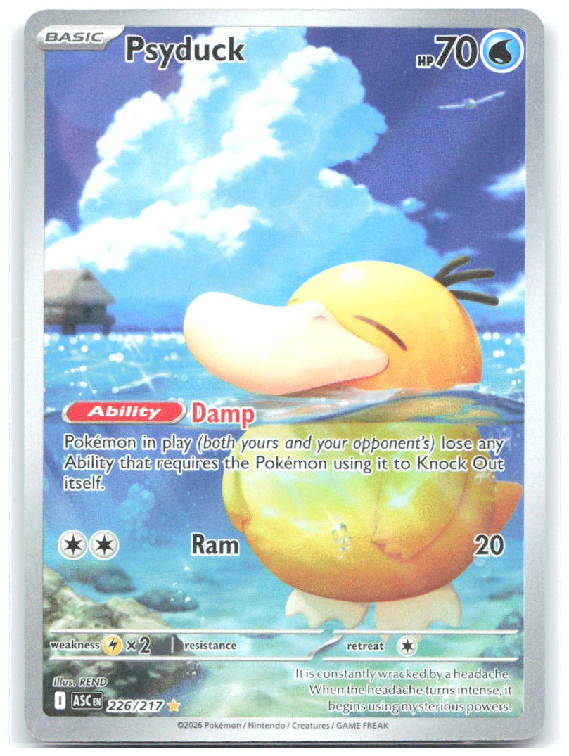 Psyduck Holo Illustration Rare ME Ascended Heroes 226/217 NM REND