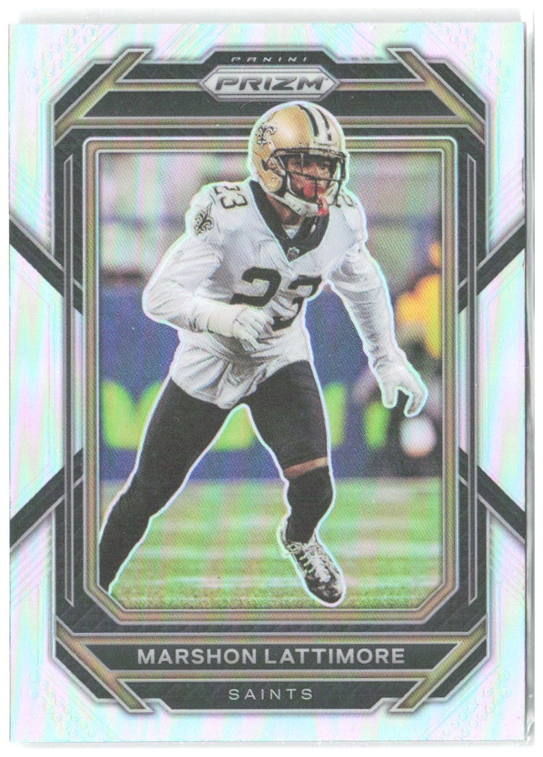 Marshon Lattimore Panini Prizm - Silver 214 2022 New Orleans Saints