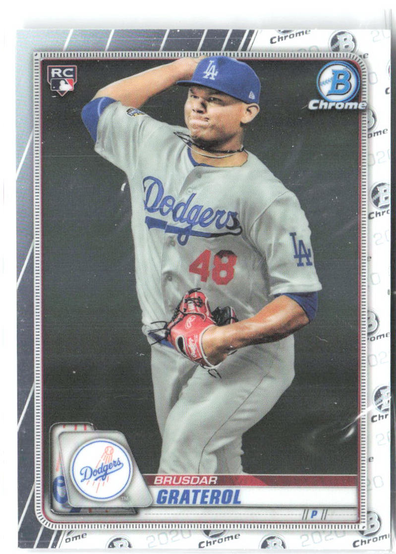 Brusdar Graterol Bowman Chrome 5 2020 Los Angeles Dodgers RC
