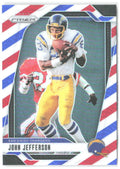 John Jefferson Panini Prizm - Red White and Blue 165 2024 San Diego Chargers