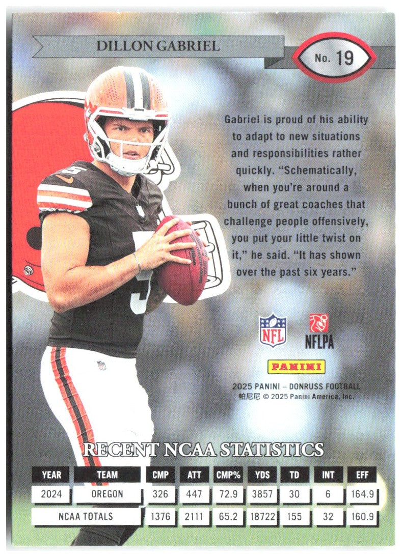 Dillon Gabriel Donruss - Retro 1995 19 2025 Cleveland Browns
