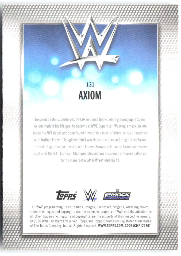 Axiom Topps Chrome WWE 131 2026