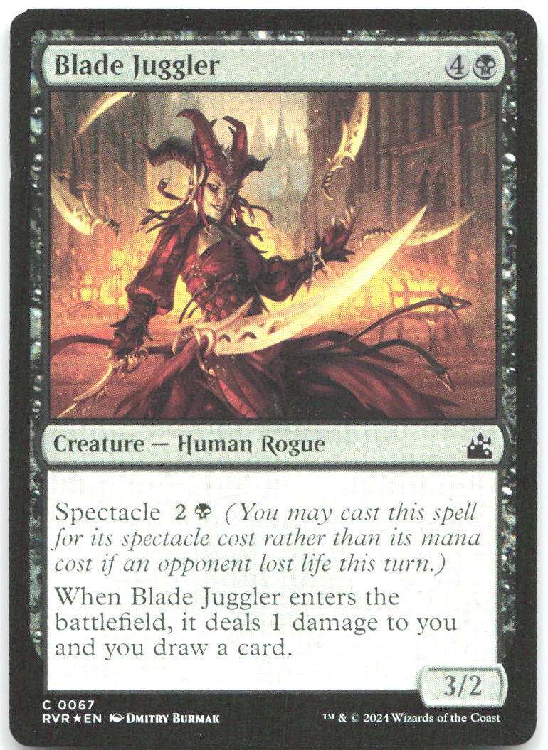 Blade Juggler Foil C Ravnica Remastered 67 NM Dmitry Burmak
