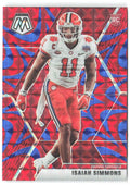 Isaiah Simmons Panini Mosaic - Prizm Reactive Blue 245 2020 Arizona Cardinals