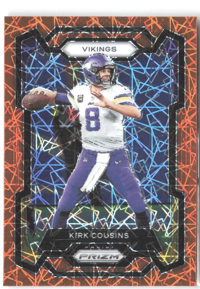 Kirk Cousins Panini Prizm - Lazer 197 2023 Minnesota Vikings