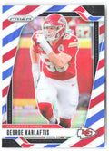 George Karlaftis Panini Prizm - Red White and Blue 142 2024 Kansas City Chiefs