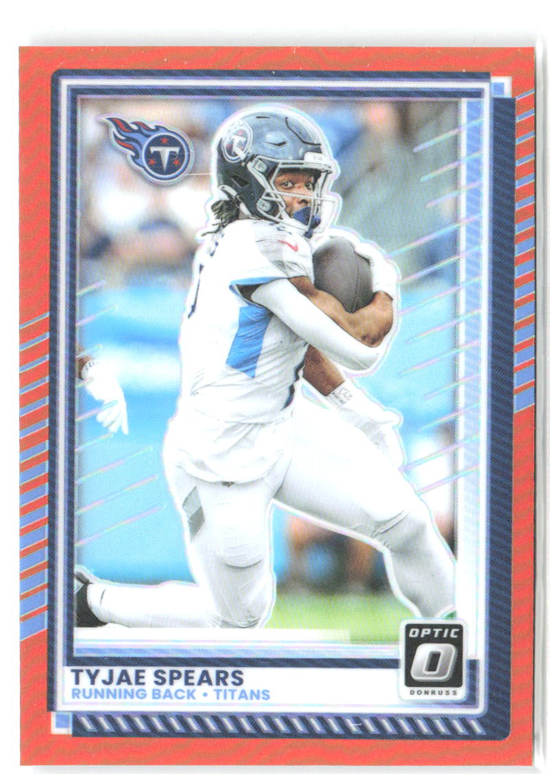 Tyjae Spears Donruss Optic - Orange 172 2025 Tennessee Titans /299