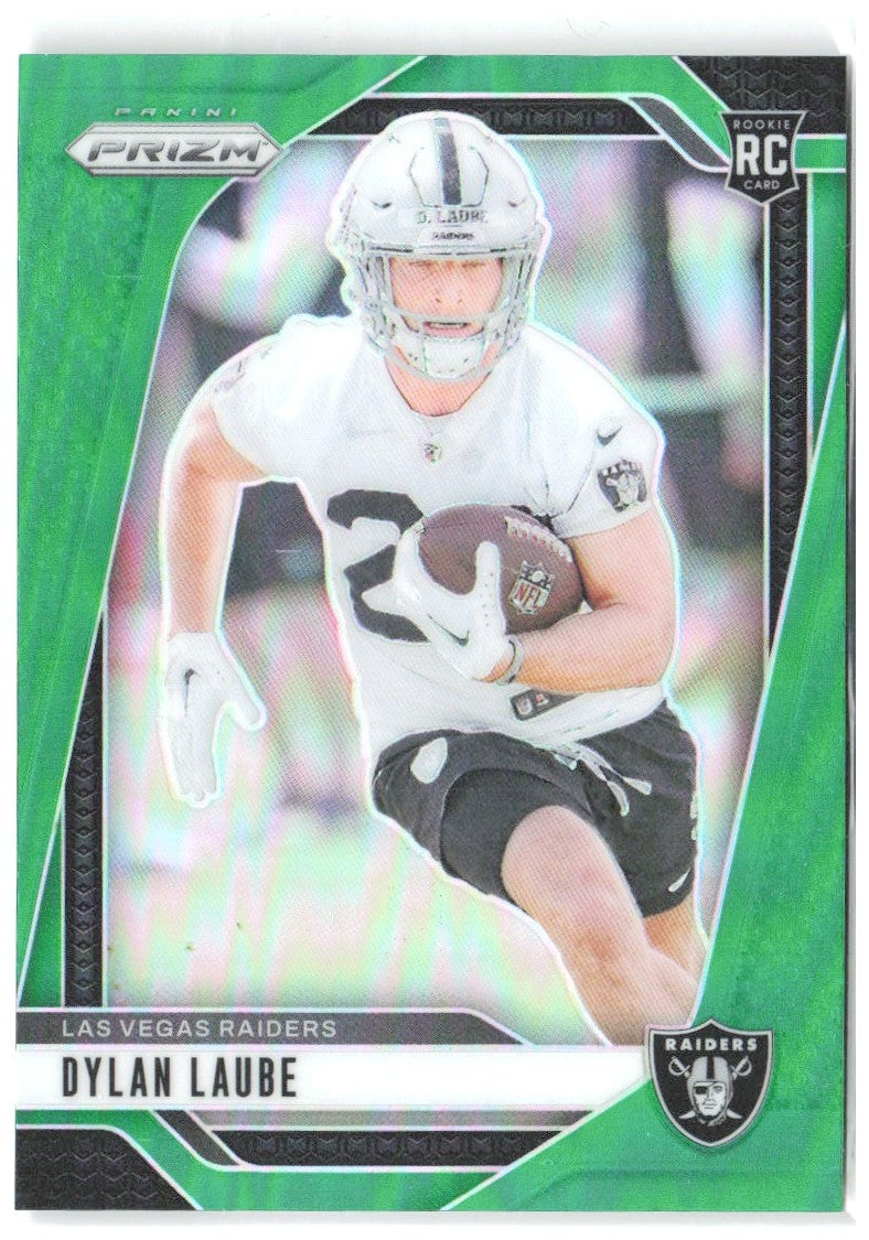 Dylan Laube Panini Prizm - Green 330 2024 Las Vegas Raiders