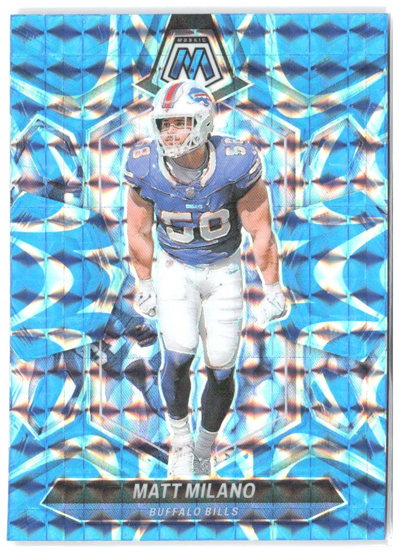 Matt Milano Panini Mosaic - Mosaic Reactive Blue 27 2024 Buffalo Bills