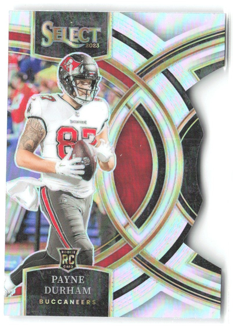 Payne Durham Panini Select Silver Prizms Die Cuts 155 2023 Tampa Bay Buccaneers