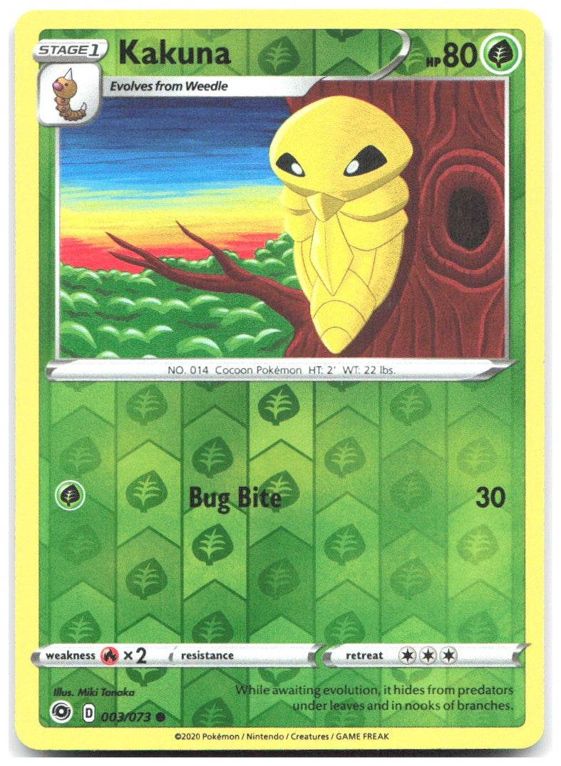 Kakuna Reverse Holo Common Champion's Path 03/73 NM Miki Tanaka