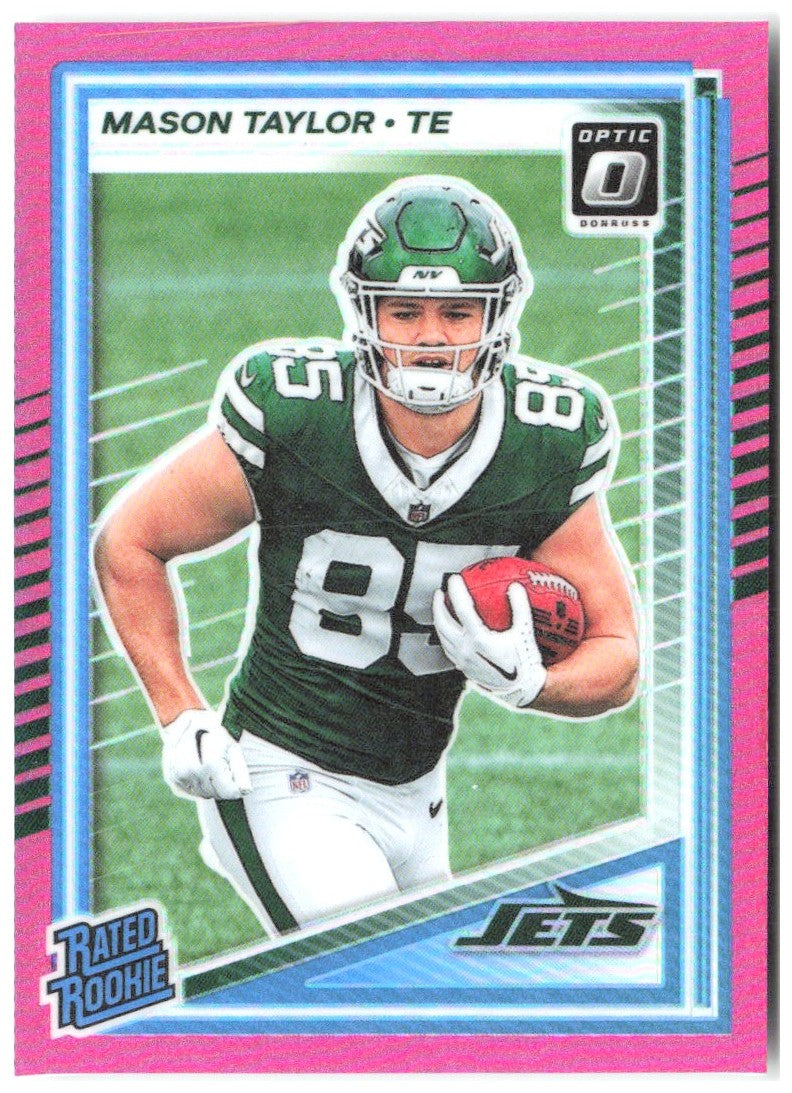 Mason Taylor Donruss Optic - Pink 274 2025 New York Jets