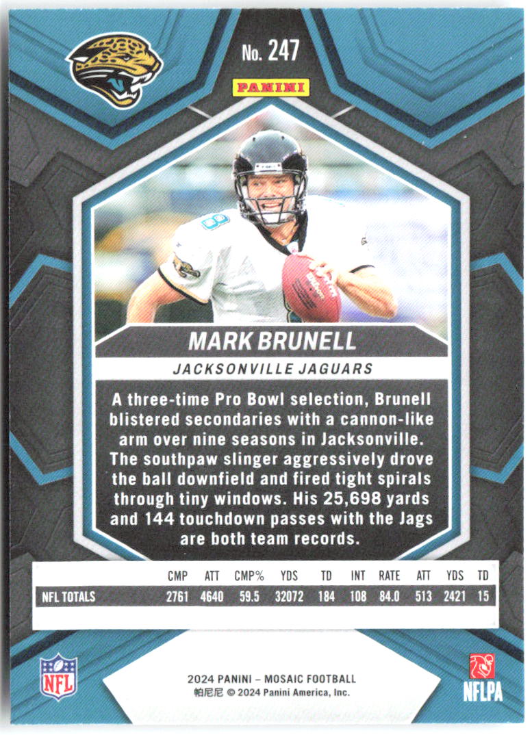 Mark Brunell Panini Mosaic 247 2024 Jacksonville Jaguars