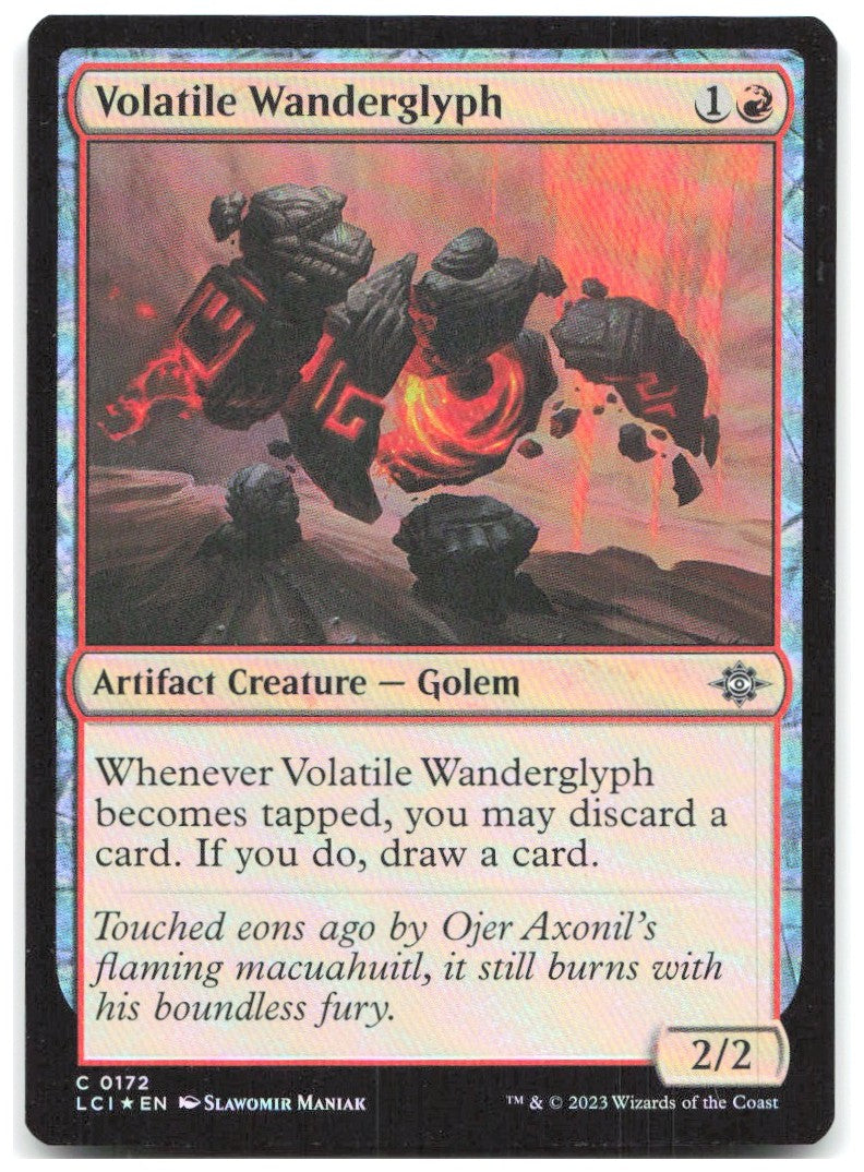 Volatile Wanderglyph Foil C The Lost Caverns of Ixalan 172 NM Slawomir Maniak