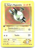 Lt. Surge's Magnemite 80 1st Edition Common Gym Heroes 080/132 NM Ken Sugimori