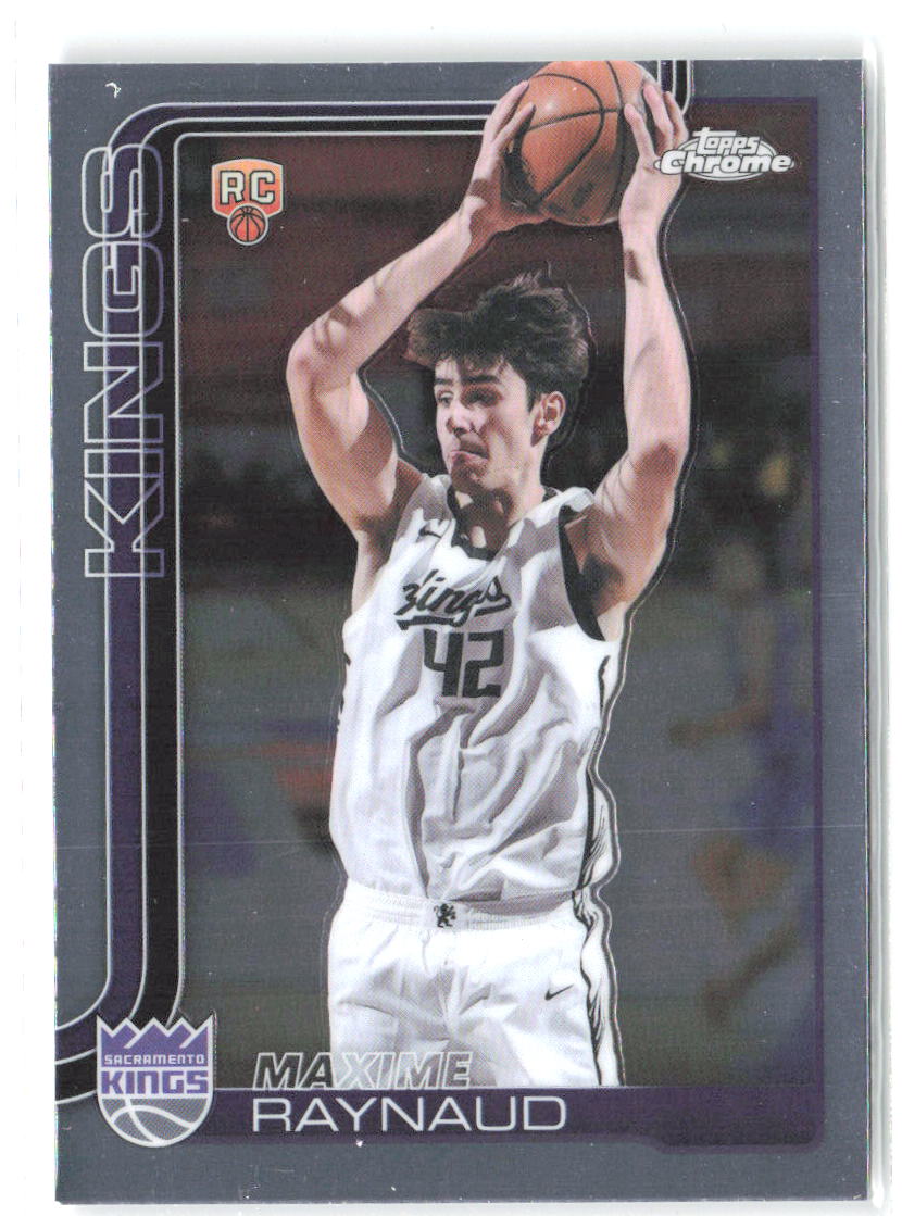 Maxime Raynaud Topps Chrome 293 2025-26 Sacramento Kings RC