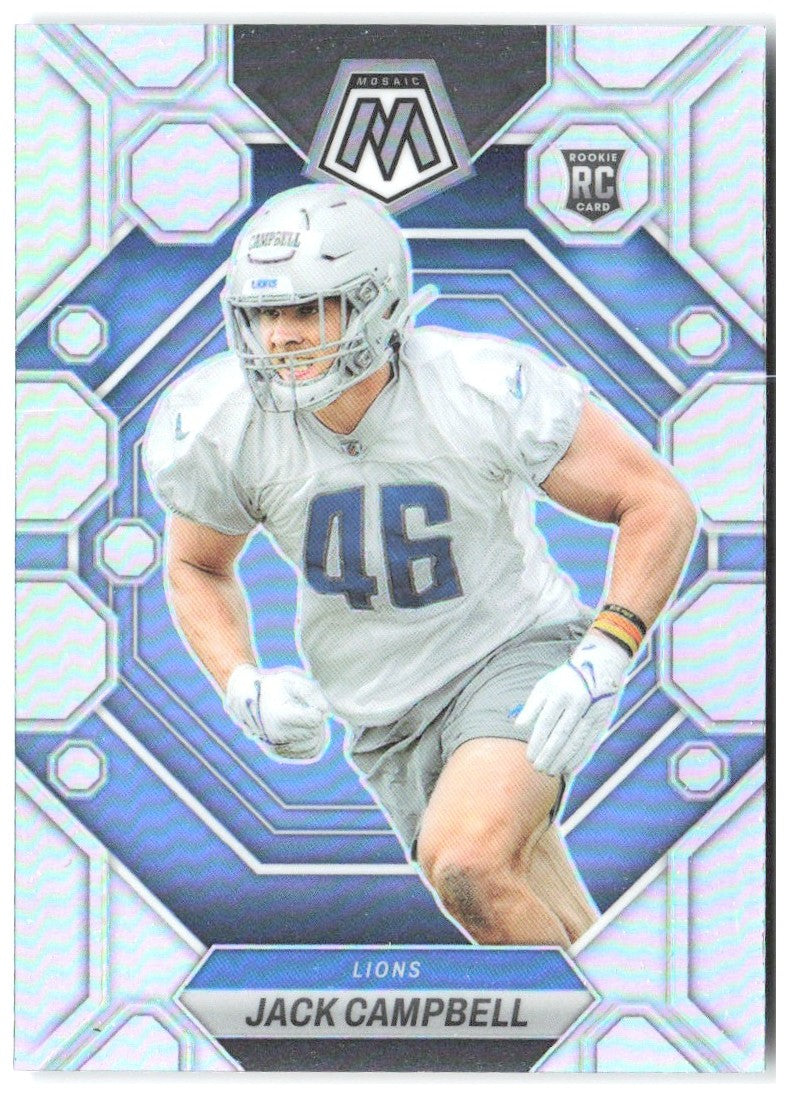 Jack Campbell Panini Mosaic - Silver 323 2023 Detroit Lions
