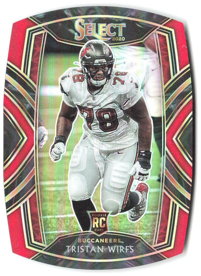 Tristan Wirfs Panini Select - Red Prizm Die Cut 290 2020 Tampa Bay Buccaneers