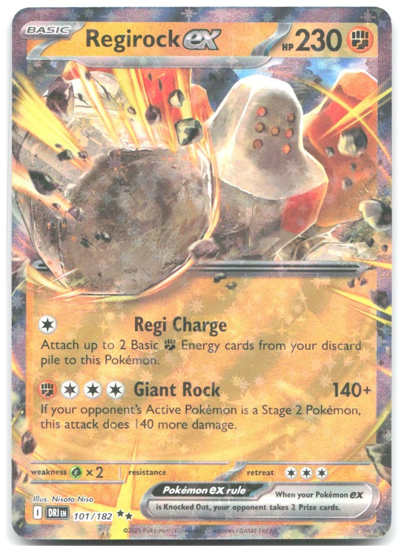 Regirock ex Holo Double Rare SV10 Destined Rivals 101/182 NM Minahamu