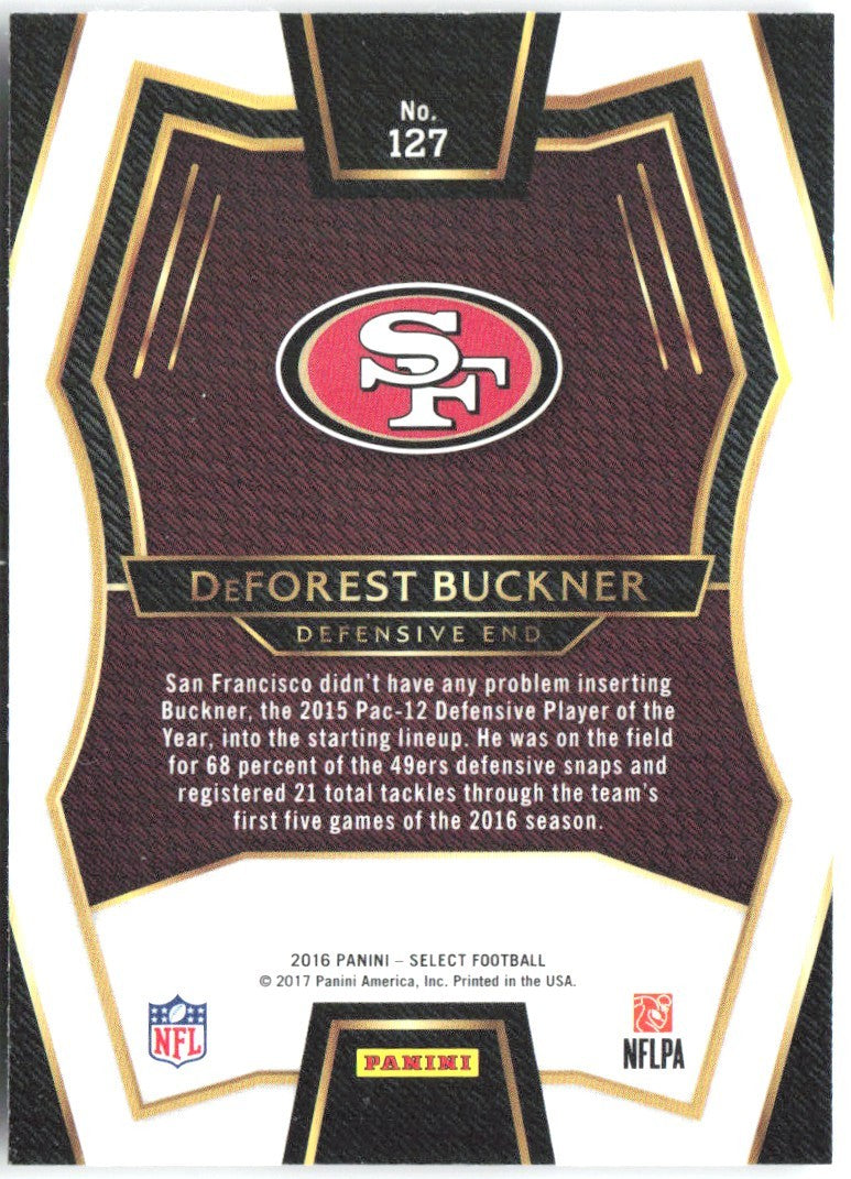 DeForest Buckner Panini Select - Prizm 127 2016 San Francisco 49ers