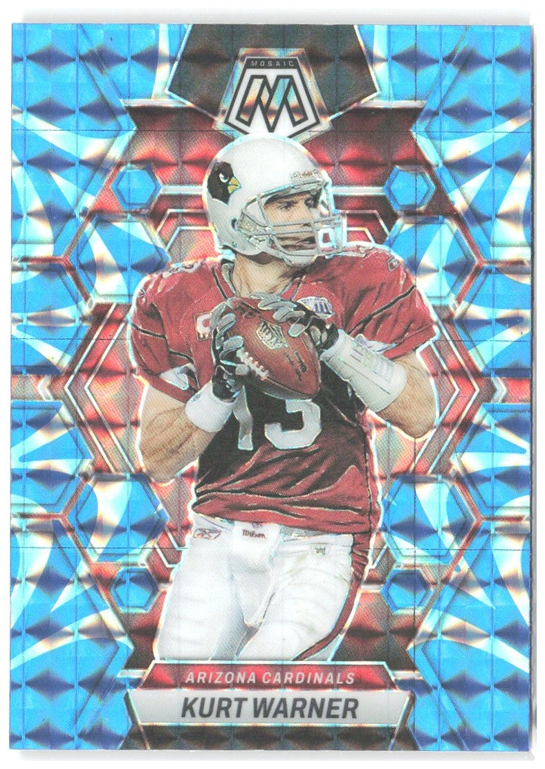 Kurt Warner Panini Mosaic - Reactive Blue Mosaic 5 2023 Arizona Cardinals