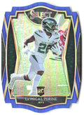 La'Mical Perine Panini Select - Blue Prizm Die Cut 180 2020 New York Jets