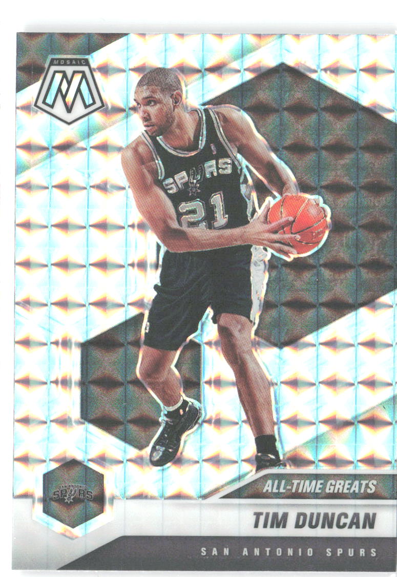 Tim Duncan Panini Mosaic - Mosaic 289 2020-21 San Antonio Spurs