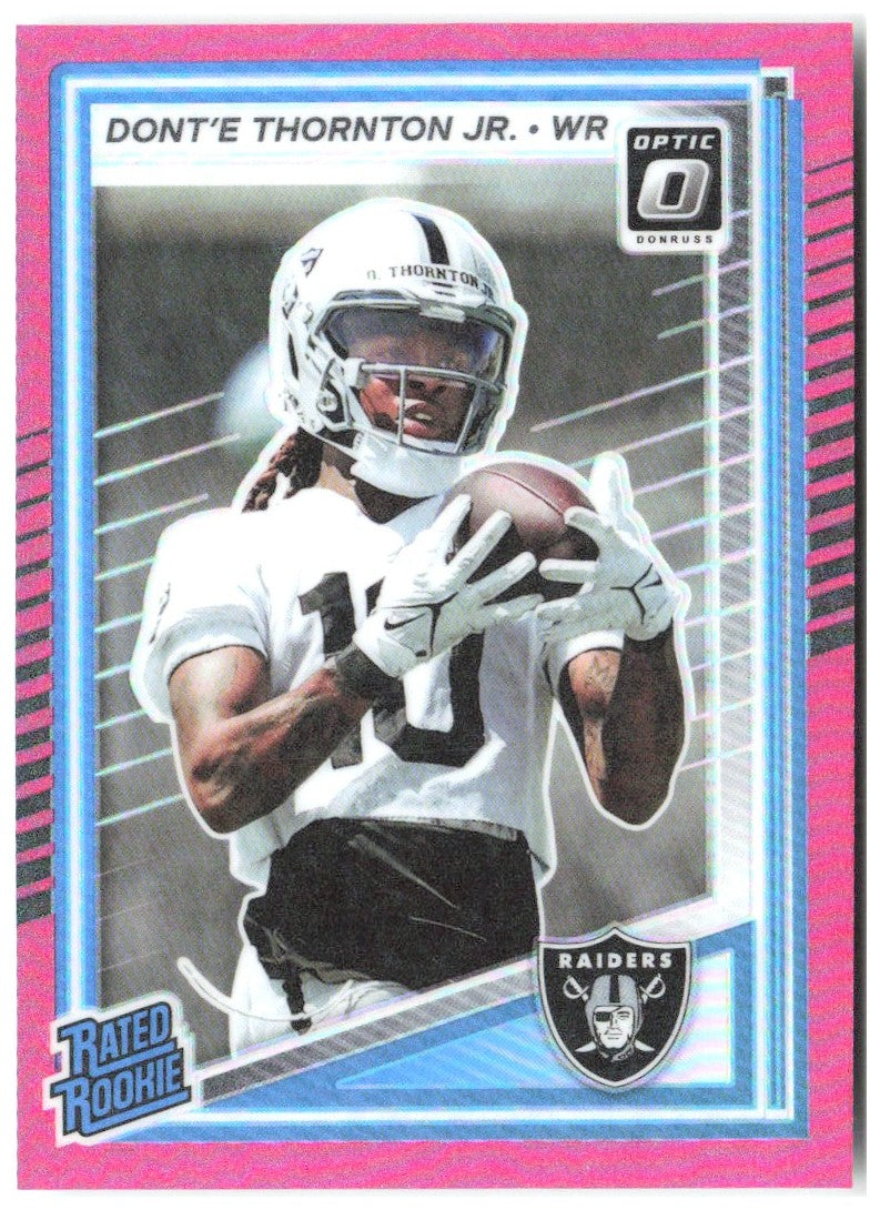 Dont'e Thornton Jr. Donruss Optic - Pink 279 2025 Las Vegas Raiders
