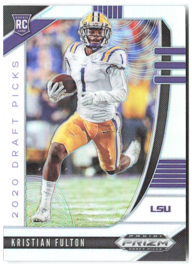Kristian Fulton Panini Prizm Draft Picks - Prizms Silver 158 2020 LSU Tigers