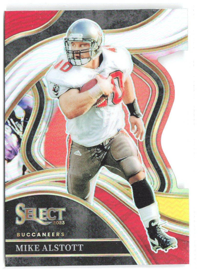 Mike Alstott Select Red and Yellow Prizms Die Cuts 233 2023 Tampa Bay Buccaneers