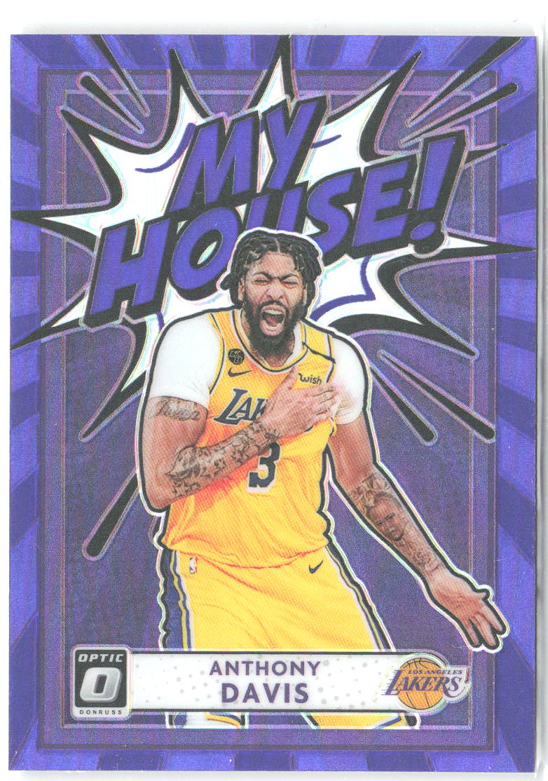 Anthony Davis Donruss Optic - My House Purple 20 2020-21 Los Angeles Lakers