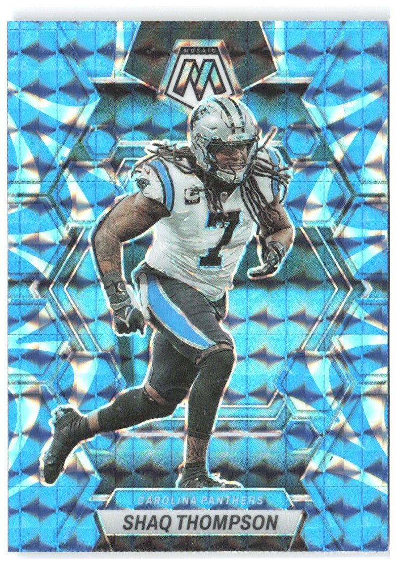 Shaq Thompson Panini Mosaic - Reactive Blue Mosaic 31 2023 Carolina Panthers