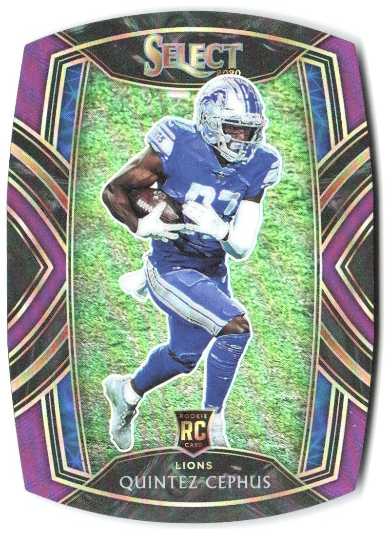 Quintez Cephus Panini Select - Purple Prizm Die Cut 300 2020 Detroit Lions