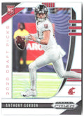 Anthony Gordon Prizm Draft Picks Prizms Silver 149 2020 Washington State Cougars