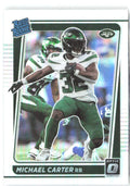 Michael Carter Donruss Optic - Holo 235 2021 New York Jets