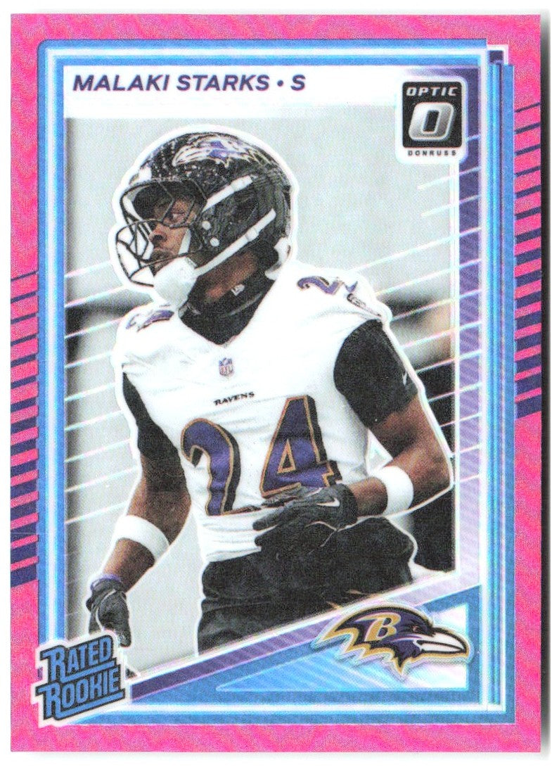 Malaki Starks Donruss Optic - Pink 256 2025 Baltimore Ravens