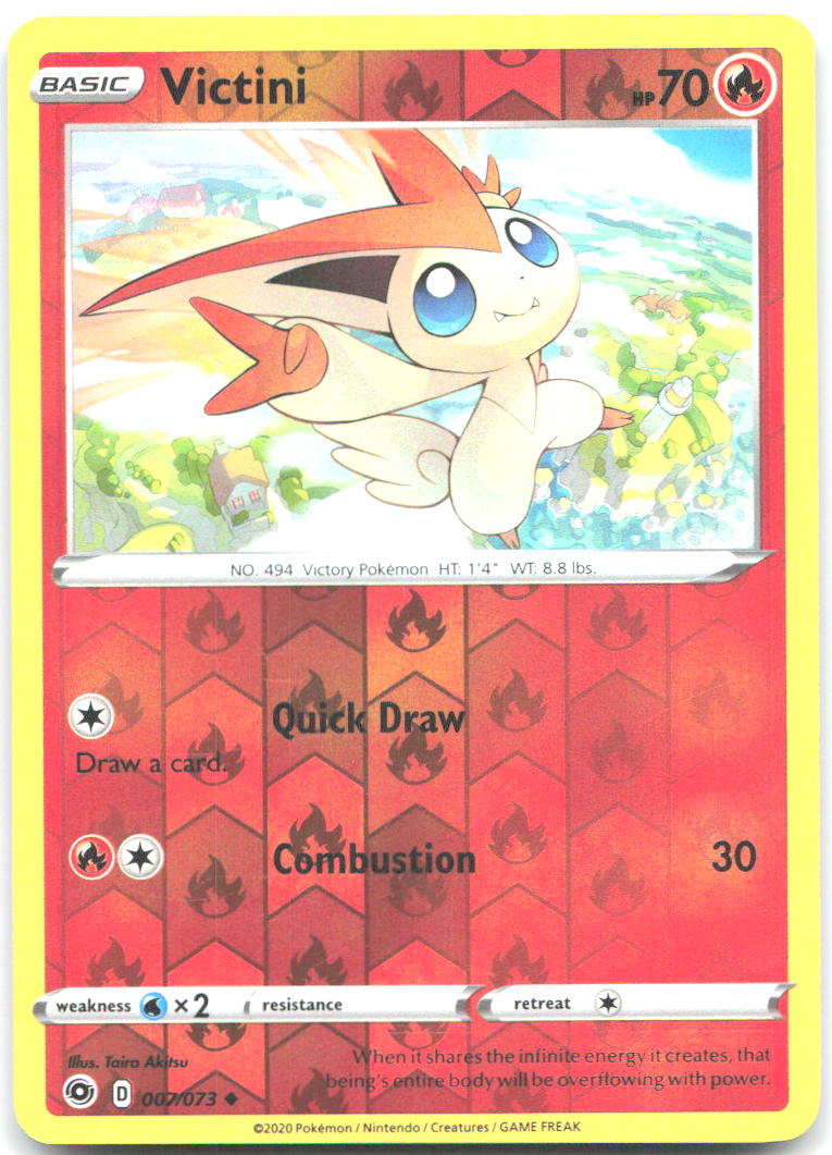 Victini Reverse Holo Uncommon Champion's Path 07/73 NM Taira Akitsu