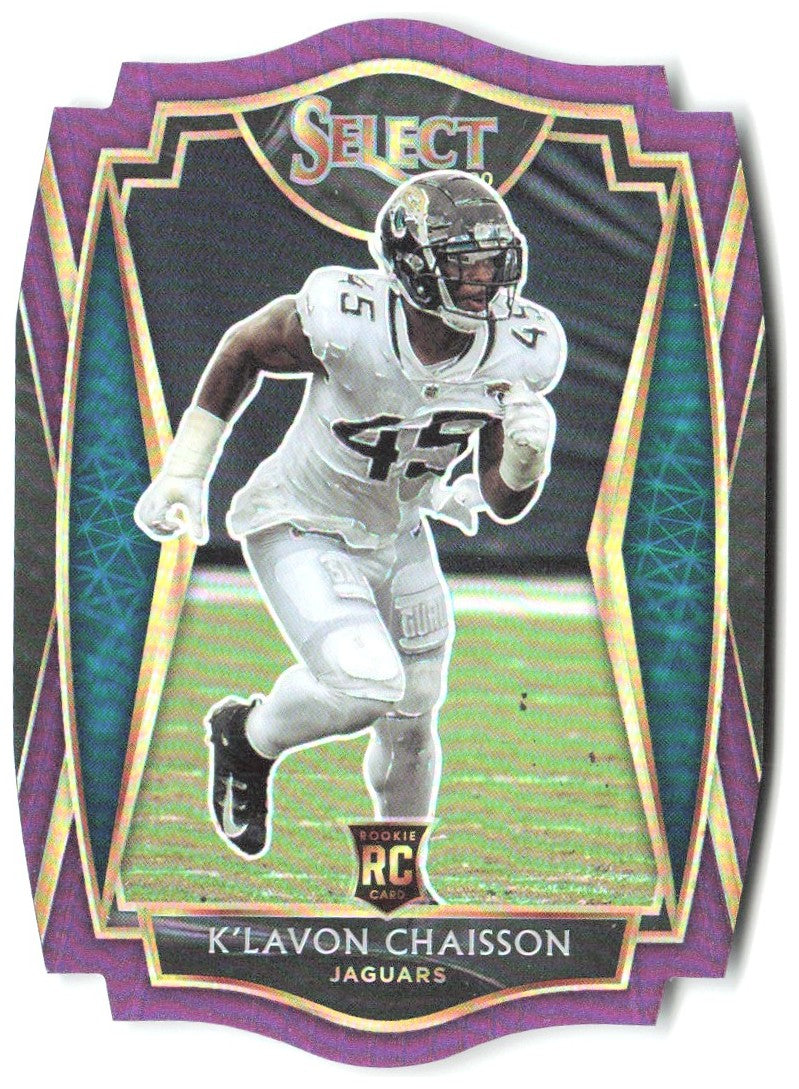 K'Lavon Chaisson Select - Purple Prizm Die Cut 192 2020 Jacksonville Jaguars