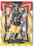 Najee Harris Panini Select Red & Yellow Prizm Shock 85 2024 Pittsburgh Steelers