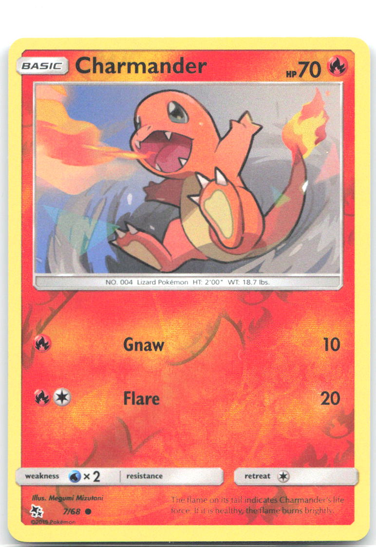 Charmander Reverse Holo Common Hidden Fates 7/68 NM Megumi Mizutani