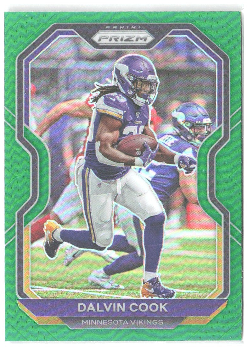 Dalvin Cook Panini Prizm - Prizm Green 218 2020 Minnesota Vikings
