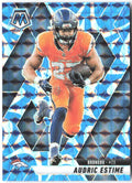 Audric Estime Panini Mosaic - Mosaic Reactive Blue 208 2025 Denver Broncos