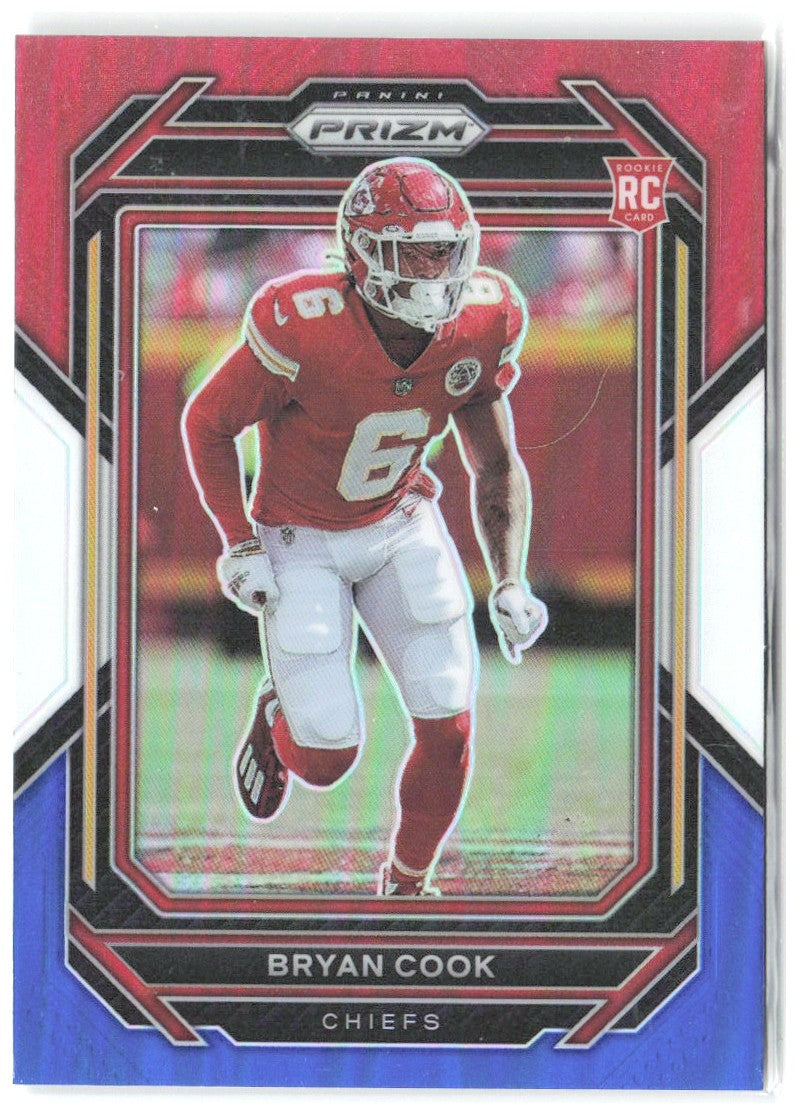 Bryan Cook Panini Prizm - Red White and Blue 397 2022 Kansas City Chiefs