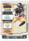 George Pickens Panini Contenders 82 2023 Pittsburgh Steelers
