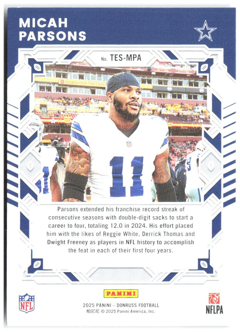 Micah Parsons Donruss - The Elite Series TES-MPA 2025 Dallas Cowboys