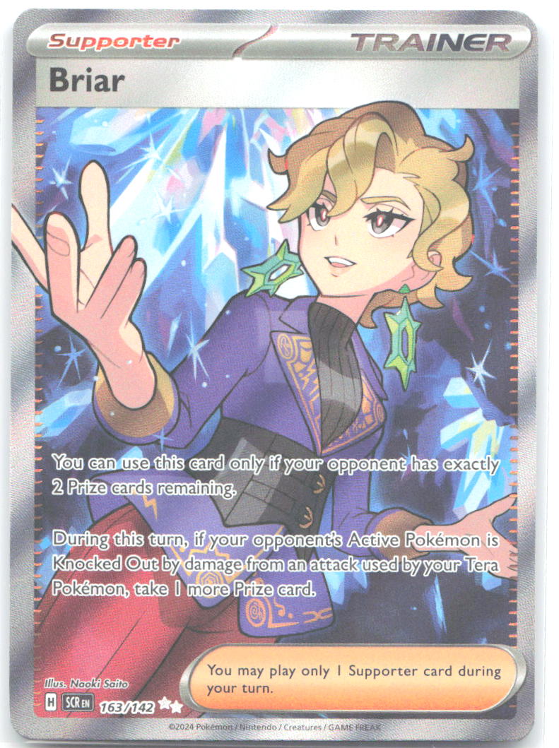 Briar Holo Ultra Rare SV07: Stellar Crown 163/142 NM Naoki Saito
