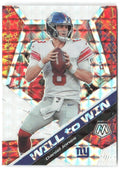 Daniel Jones Panini Mosaic - Will to Win Prizm WW6 2020 New York Giants