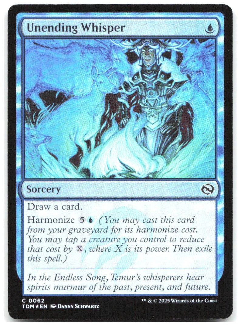 Unending Whisper Foil C Tarkir Dragonstorm 62 NM Danny Schwartz